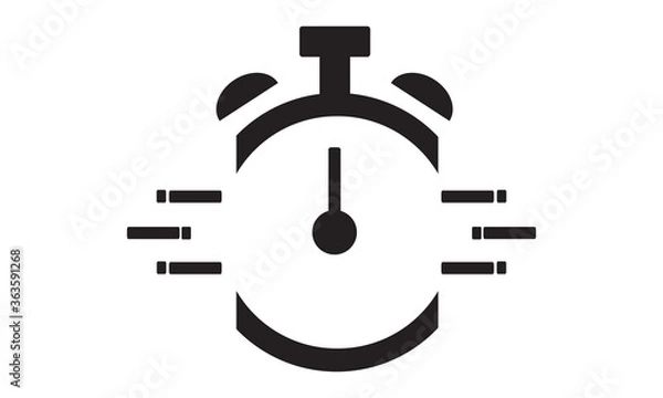 Fototapeta Fast Time Icon. vector graphics 