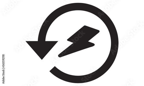 Fototapeta Quick response icon. vector graphics 