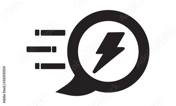 Fototapeta Quick response icon. vector graphics 