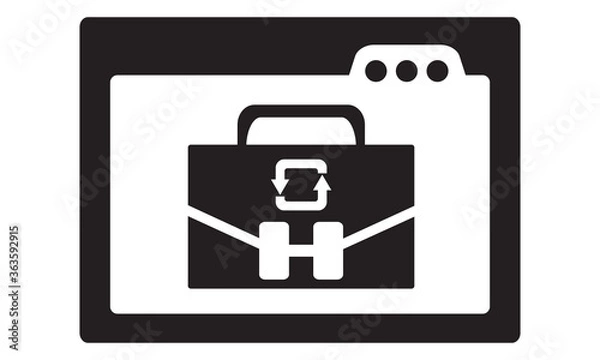 Obraz Online Switch job icon. vector graphics 