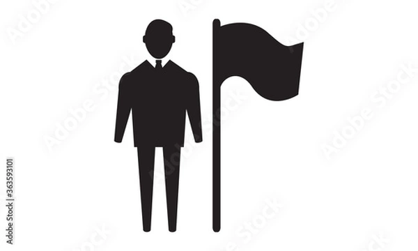 Obraz Business destination icon. vector graphics 