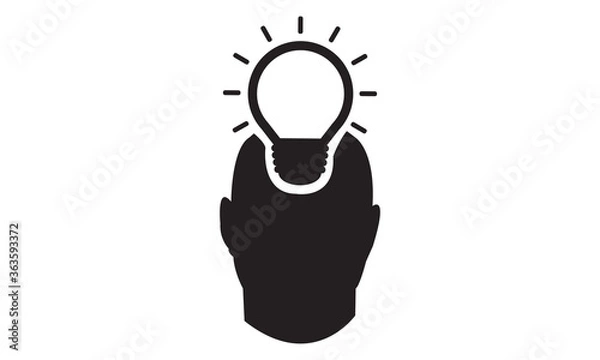 Obraz Creative imagination icon. vector graphics 