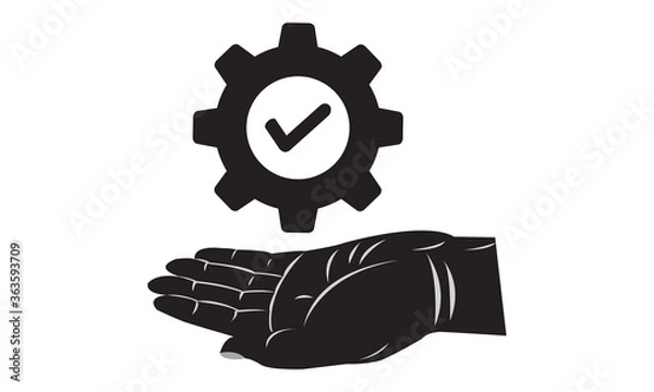 Obraz Customer service icon. vector graphics 