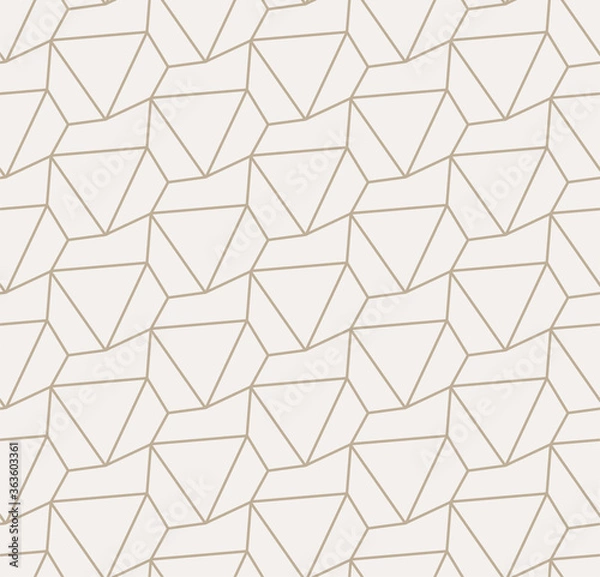 Fototapeta Repeat Black Graphic Continuous Array Texture. Repetitive Classic Vector Hex Print Pattern. Seamless Ornament Polygon Swatch 