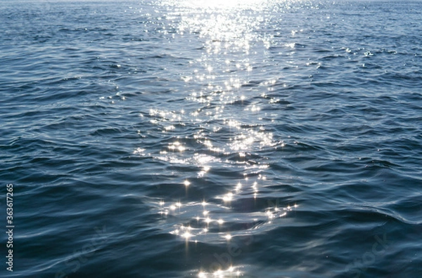 Obraz sea water with sun reflections