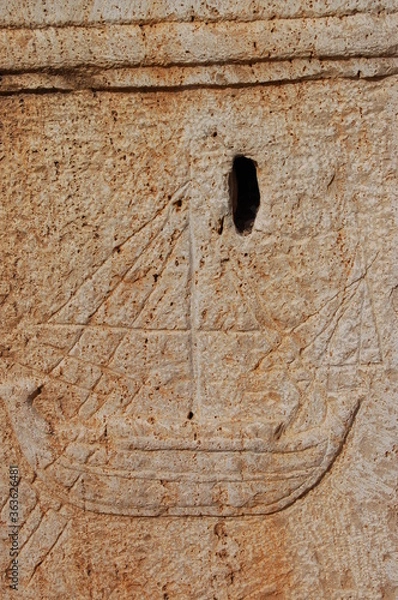 Obraz Ancient ruins of Leptis Magna in Libya