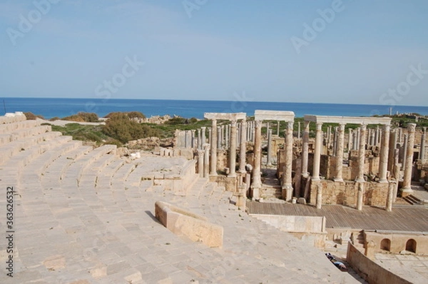 Obraz Ancient ruins of Leptis Magna in Libya