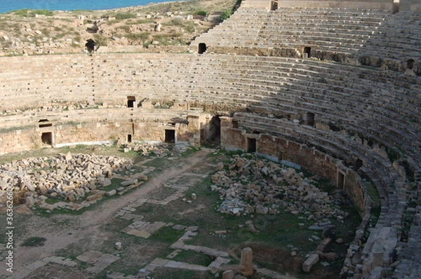 Obraz Ancient ruins of Leptis Magna in Libya