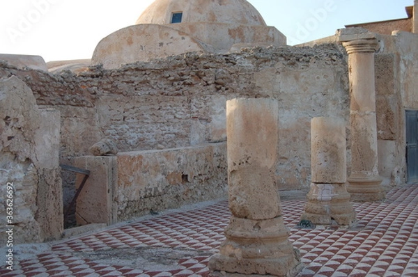Fototapeta Ancient ruins of Leptis Magna in Libya