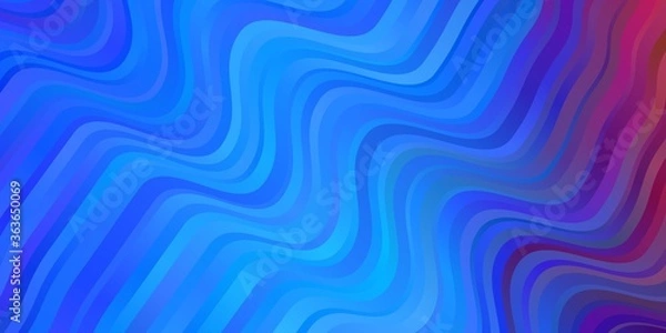 Fototapeta Light Blue, Red vector background with bows.