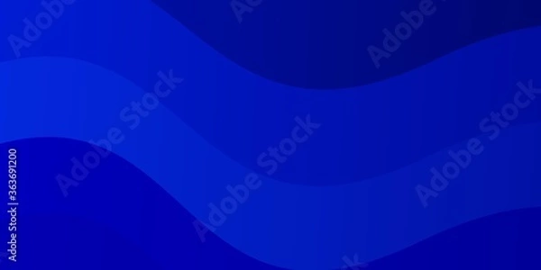 Fototapeta Light BLUE vector layout with wry lines. Colorful illustration with curved lines. Pattern for booklets, leaflets.