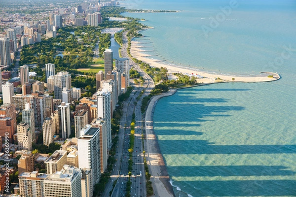 Obraz Widok Chicago z Hancock Center