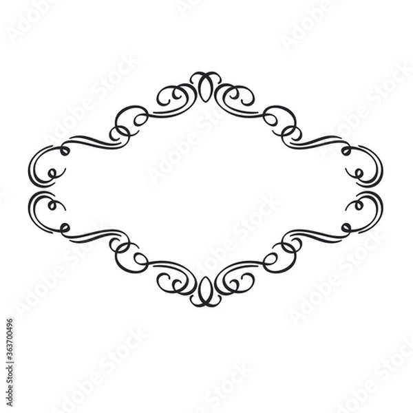 Fototapeta Calligraphic Design Frame