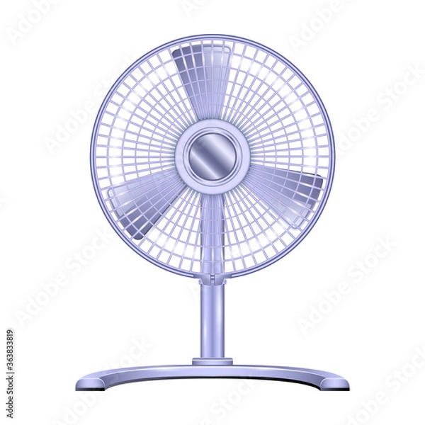 Fototapeta Fan vector icon.Realistic vector icon isolated on white background fan.