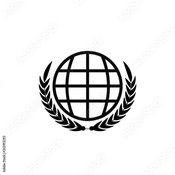 Fototapeta Simple union symbol design. Vector illustration