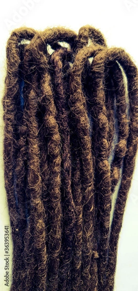 Fototapeta Dreadlocks are artificial