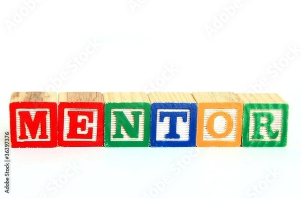 Obraz Mentor in alphabet blocks