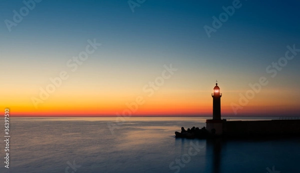 Obraz phare crépuscule