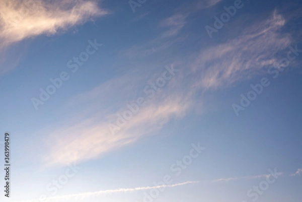 Fototapeta Blue sky with white clouds