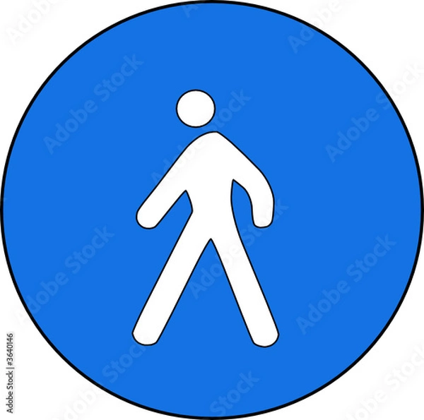 Obraz segnale pedonale