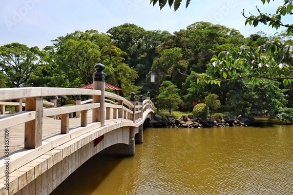 Obraz man on a bridge