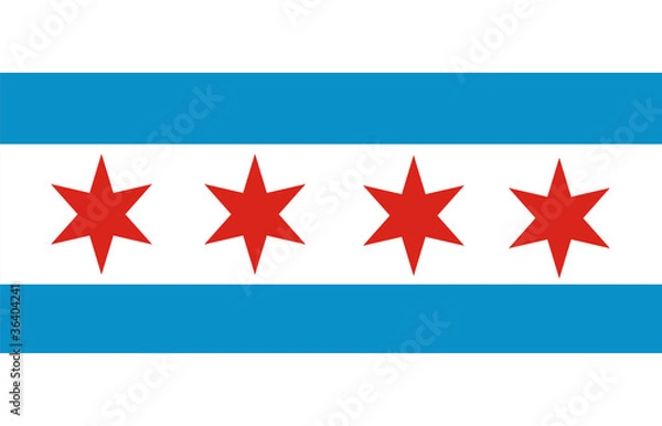 Obraz chicago flag