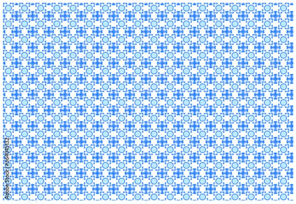 Fototapeta Seamless Fabric Abstract Blue Gradient Pattern