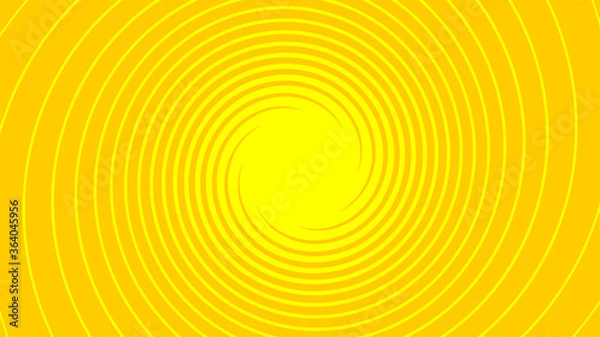 Obraz Vector - Yellow abstract vortex background. Bursting, Radial, radiating pattern.Free space in a center.