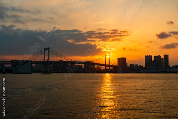 Obraz 夕暮れ レインボーブリッジ