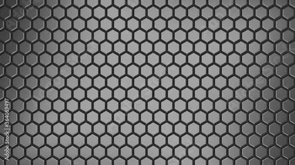 Obraz honeycomb abstract technology background 3d rendering