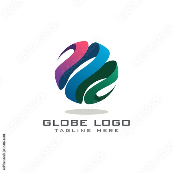 Obraz Globe 3D abstract creative logo