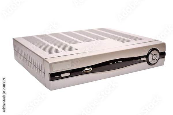 Obraz TV decoder closeup