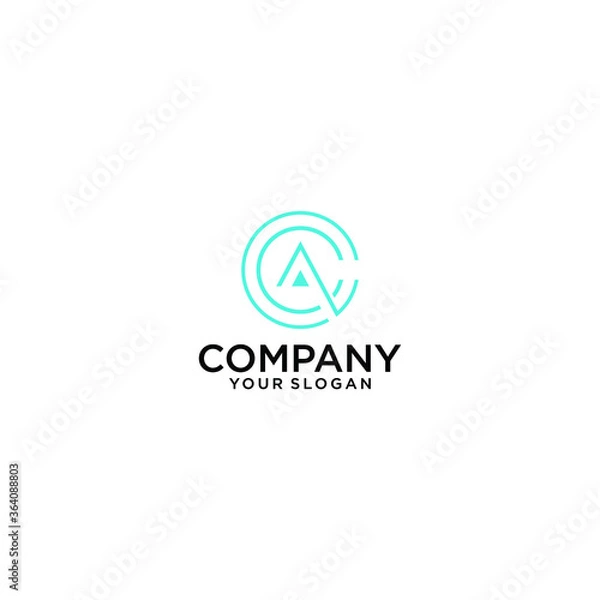 Fototapeta Letter A logo icon design template elements