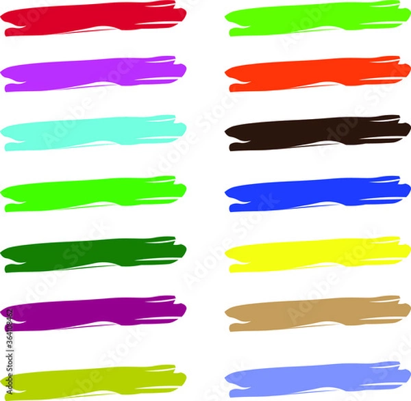 Fototapeta Brush Color Effect Vector Design