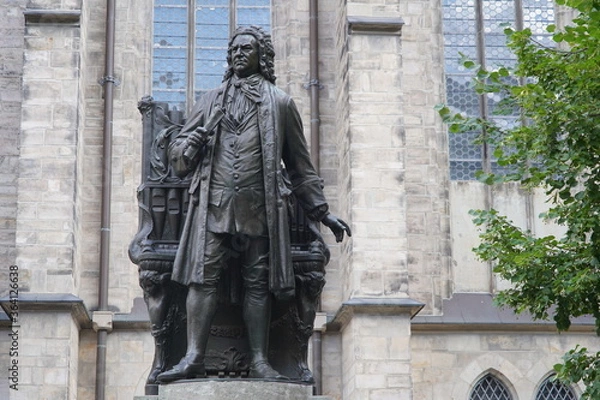 Fototapeta Bach-Denkmal in Leipzig