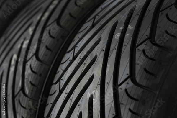 Fototapeta racing tires detail