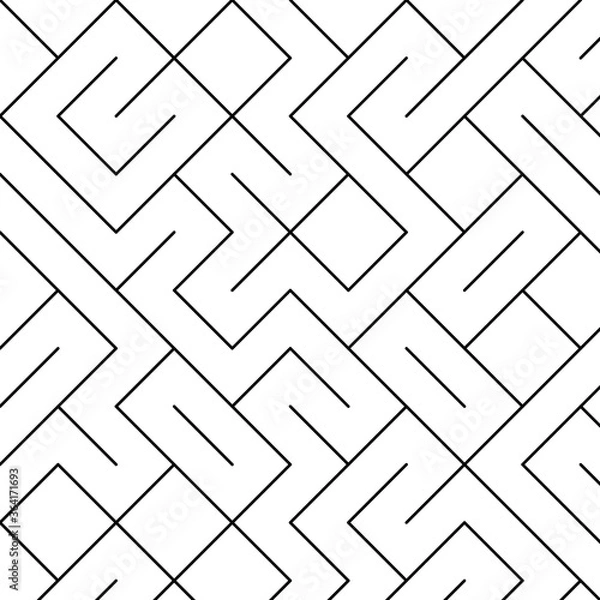 Fototapeta Maze pattern texture for wallpaper / background