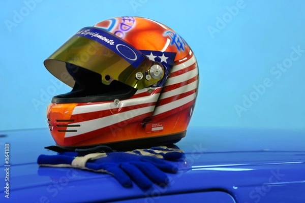 Obraz helmet and gloves