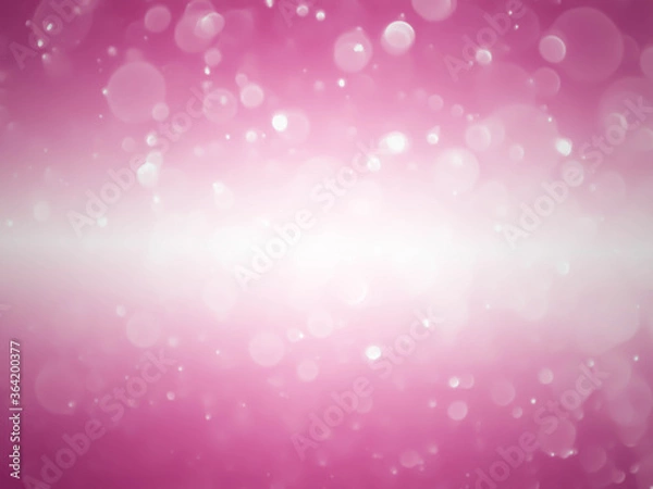 Fototapeta Abstract pink bokeh lights with soft light background. Blur wall.