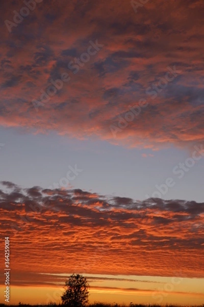 Obraz sunset in the mountains