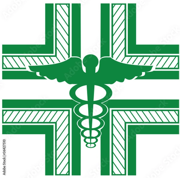 Obraz Farmacia simbolo (Vettorialie)