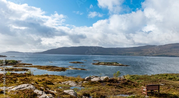 Obraz Plockton Coastline near the Isle of Skye, Scotland.