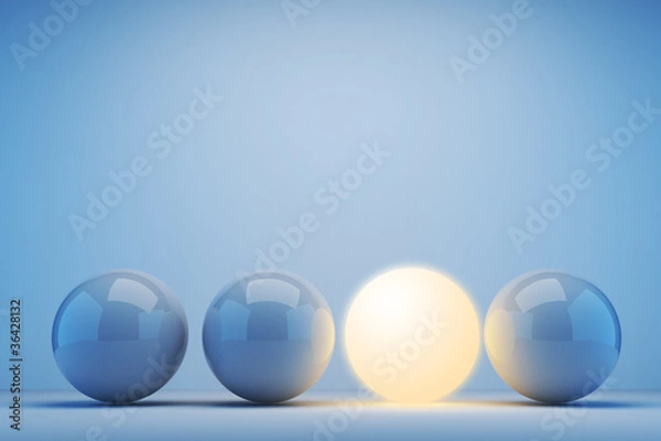 Obraz Luminous sphere. Innovation concept. 3d illustration