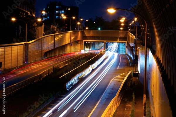 Obraz 夜の高速道路