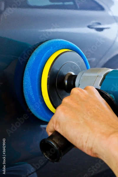 Obraz Hand hold car polisher