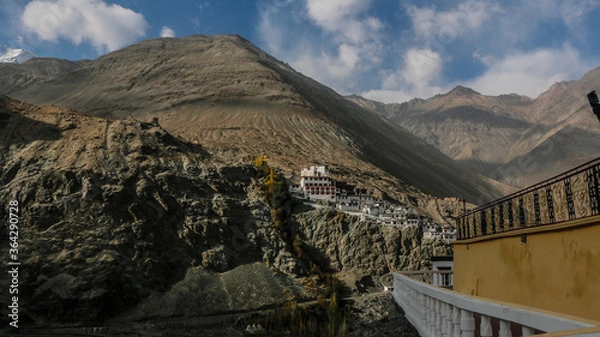 Fototapeta mountain village in the mountains