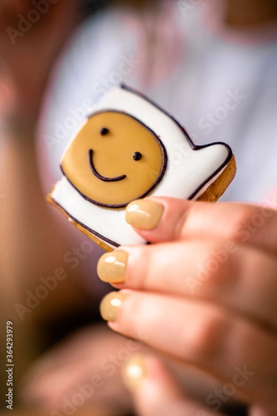 Obraz Smiley cookies in the hands