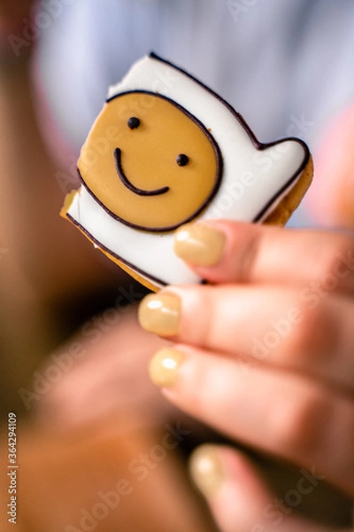 Obraz Smiley cookies in the hands