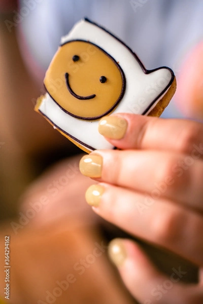 Obraz Smiley cookies in the hands