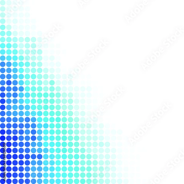 Fototapeta Bubbles Circle Dots Unique Blue Bright Vector Background